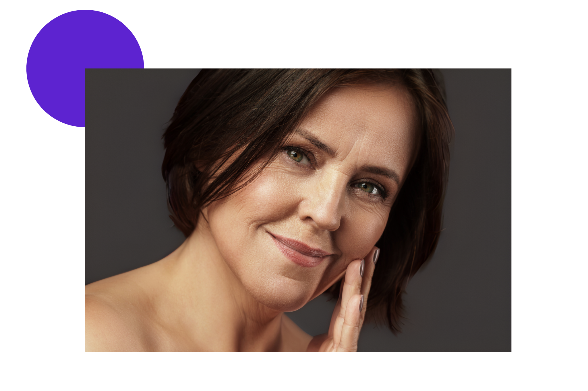 Femme avec des rides