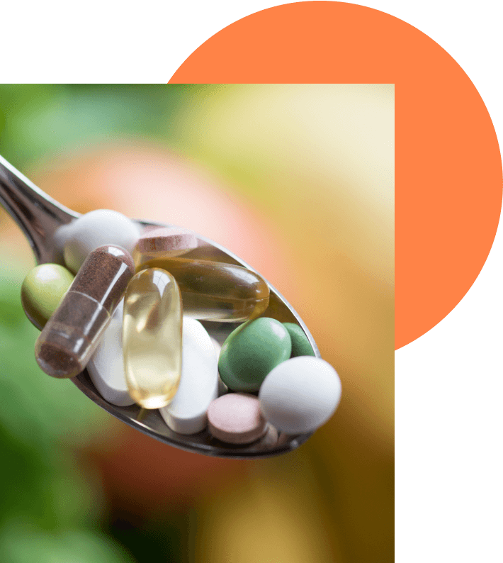 complements alimentaires dans une cuillère