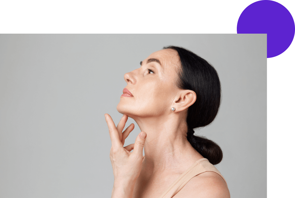 cou et decolleté d'une femme