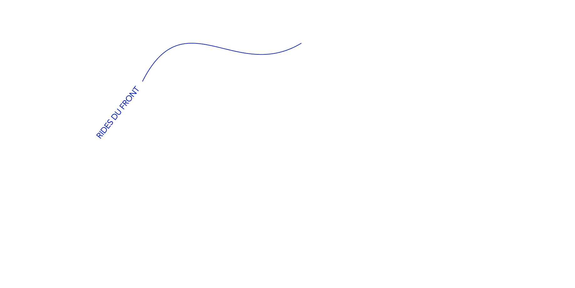 tracés rides du front