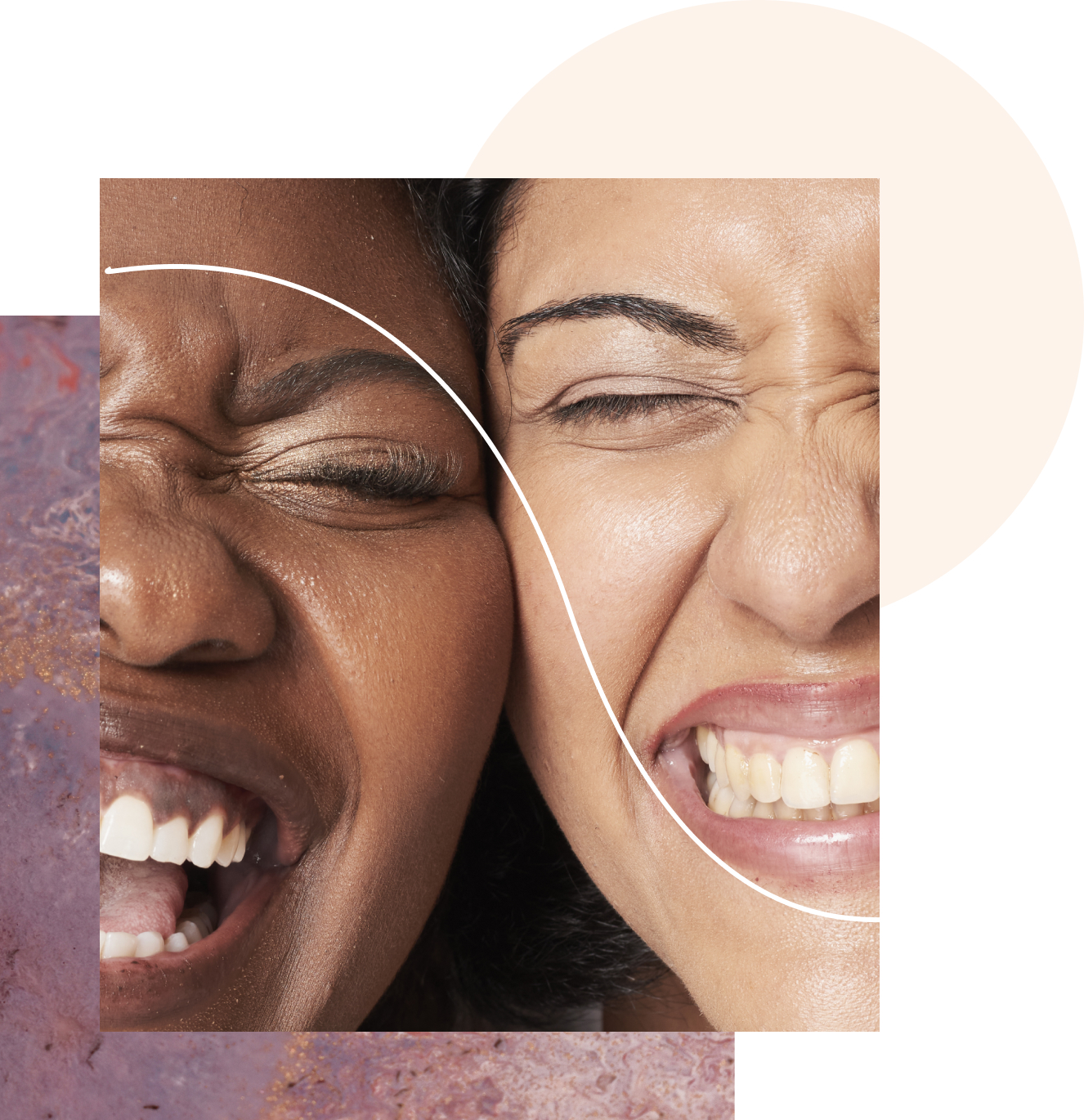 Femmes très contentes de leurs soins anti-rides chez aesthé