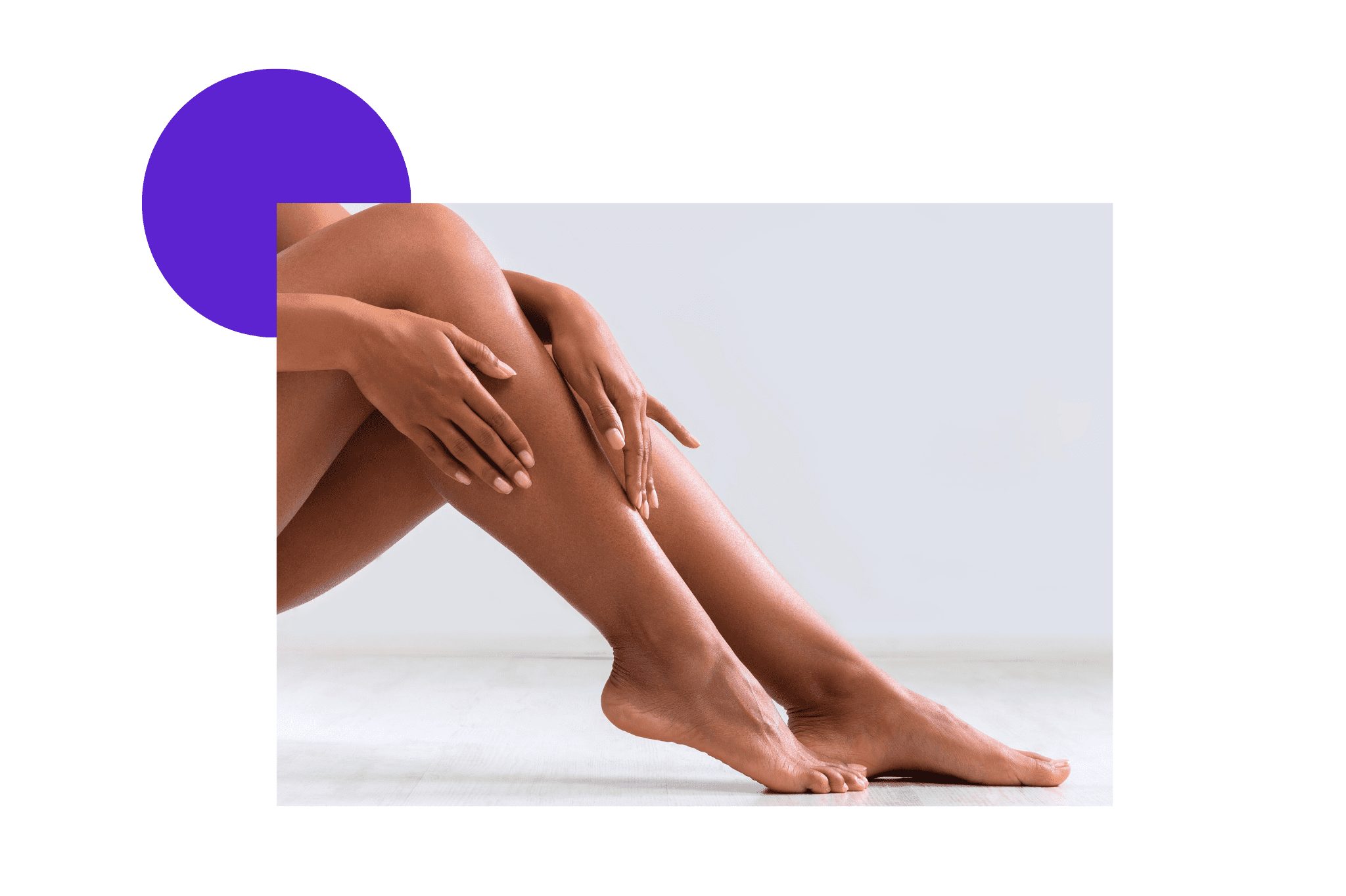 Jambes de femmes épilées