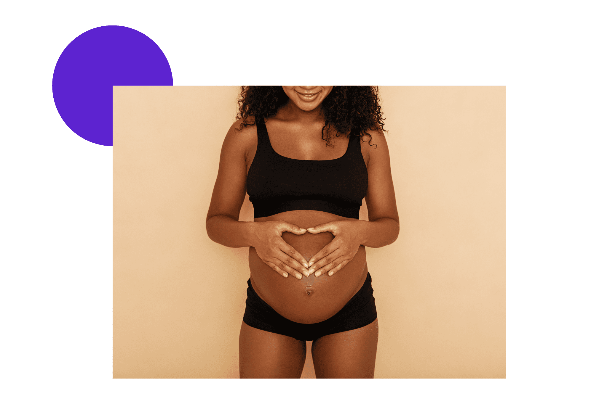 femme noire enceinte