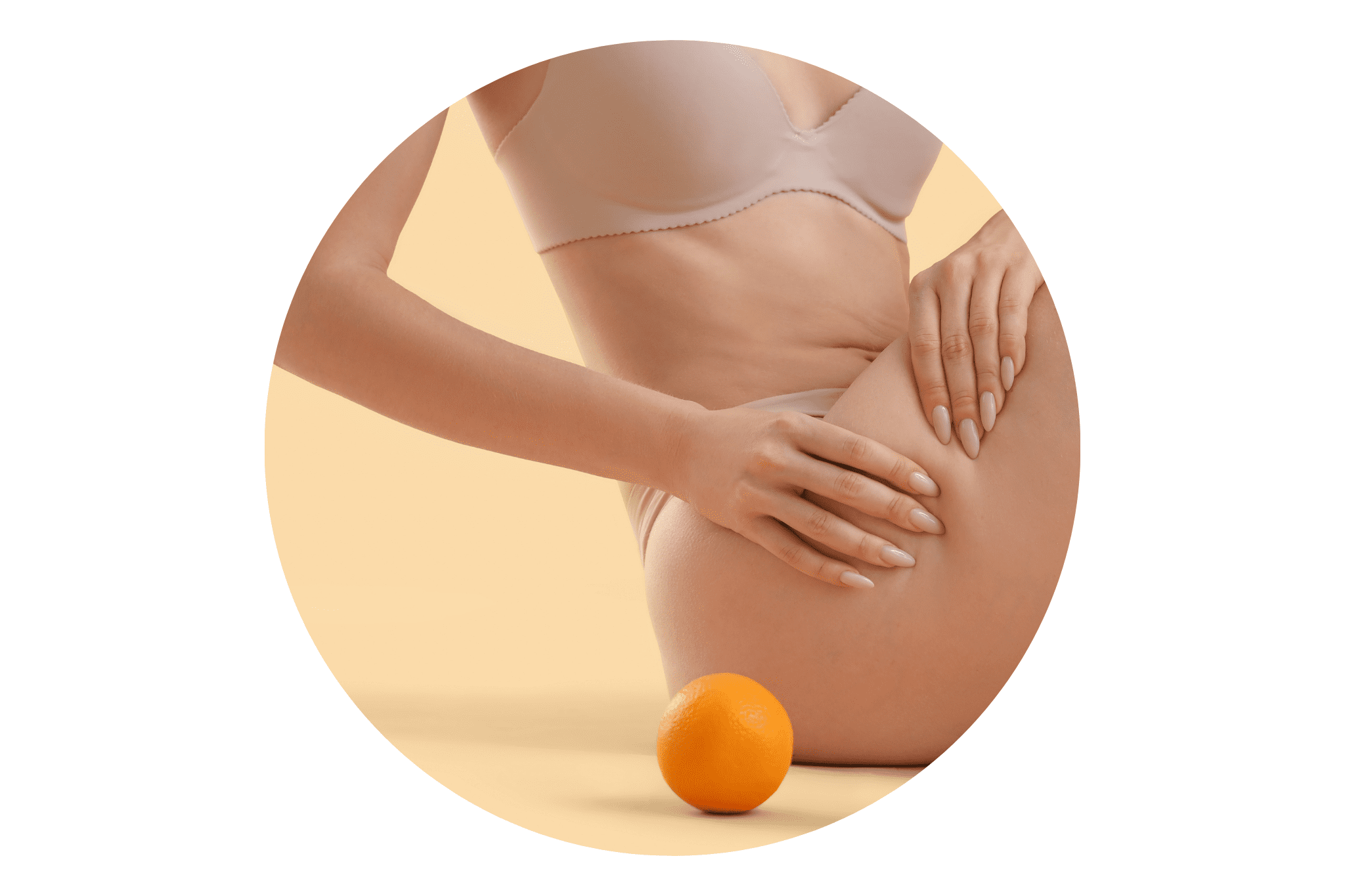 femme qui a de la cellulite et la peau d'orange