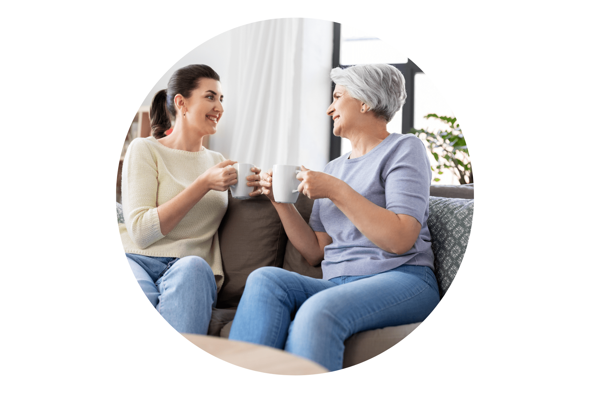 une femme et sa mère