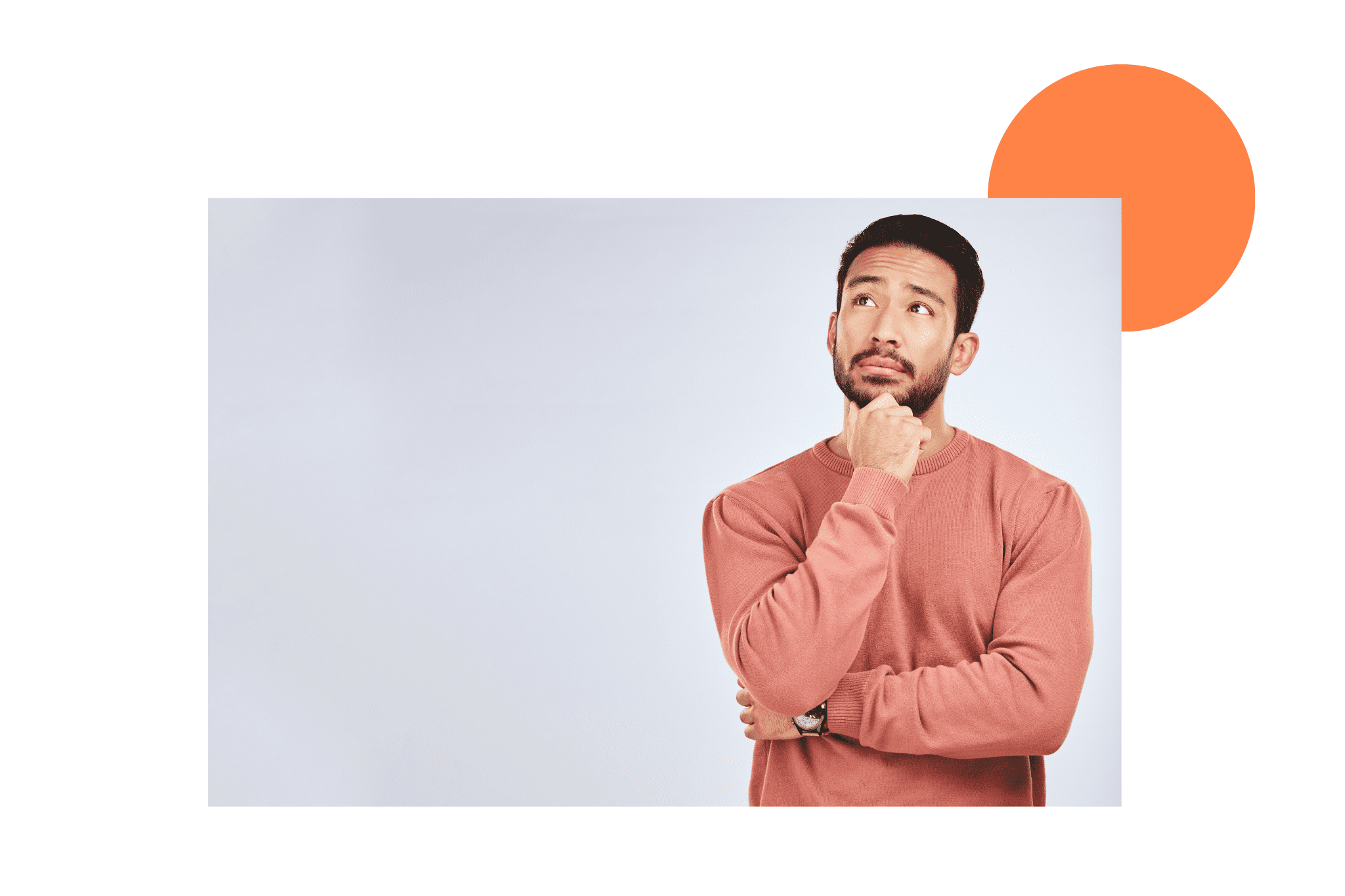 homme qui se pose des questions au sujet de l'épilation laser