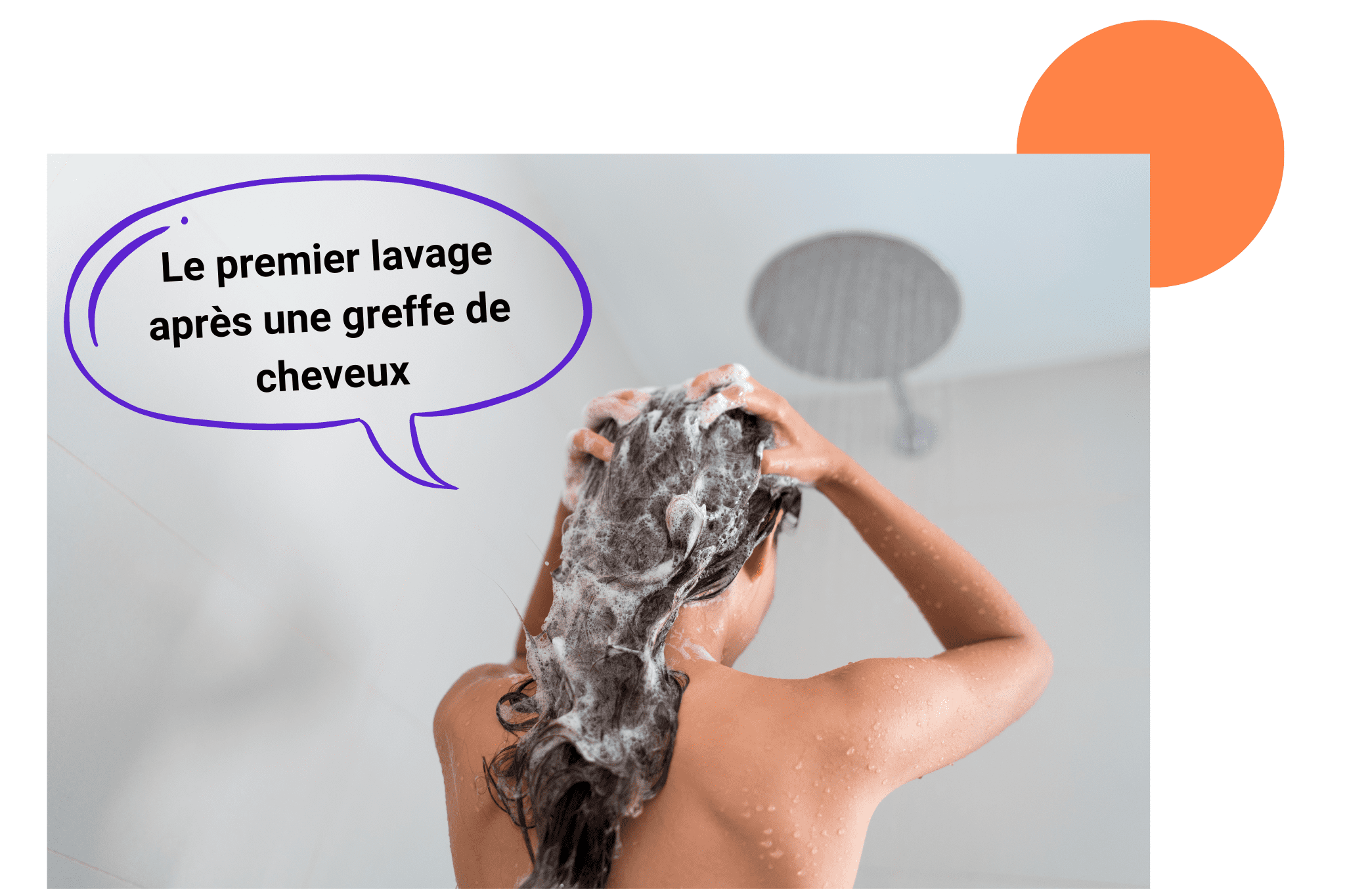 lavage des cheveux