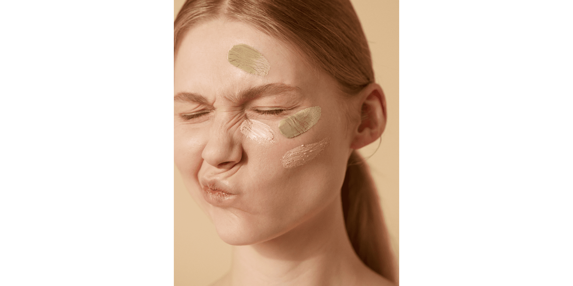 marques de déshydratation sur visage